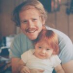 Bryce Dallas Howard Instagram - Daddio, you are my best friend — always have been, always will be. I love you. Happy Birthday ❤️⁣ ⁣ [ID 1: 1983 Daddio holds an almost 2-year-old BDH in his arms as she rests on his lap. Ron wears a light blue t-shirt, bringing out both his and BDH’s matching eye color.]⁣ ⁣ [ID 2: A bedtime candid from 1987. Ron (right) and BDH (left) sit on the floor, leaning against a bed as Ron reads BDH a book.]