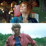 Bryce Dallas Howard Instagram - Happy Birthday to the icon and role model who inspires me, Claire Dearing, and generations of bad-ass women 🥳 @lauradern, you are an undeniable force of talent and heart ❤️⁣ ⁣ And a shout out to the incredible hair stylist teams for these looks! @fridasvala has worked with Laura since the very first #JurassicPark and @charlierogershairandmakeup did such a beautiful homage in #JurassicWorldDominion⁣ ⁣ [ID: A carousel of BDH as Claire Dearing and Laura Dern as Dr. Ellie Sattler in similar hairstyles across the Jurassic World and Jurassic Park films]
