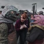 Bryce Dallas Howard Instagram - Reunited. And it feels SO GOOD! It’s an honor to have been invited back to direct on the new season of #TheMandalorian — there’s nothing quite like the adventure, magic, and friendships forged on this show 🥹 Swipe to watch the trailer for season three and mark your calendars for the premiere on March 1, only on #DisneyPlus 💫⁣⁣⁣ ⁣⁣⁣ [ID: BDH in various states of glee on the Season 2 set of The Mandalorian: casually hanging out with a Quarren on giant trawler, talking to the iconic Frog Couple on the docks of Trask, and watching the monitor at video village.]