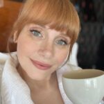 Bryce Dallas Howard Instagram - Good morning, Tokyo! Room service in Japan is the stuff dreams are made of — I’m in heaven 😍 ⁣⁣ ⁣⁣ I wanna plan a family trip out here asap, so online family, what is must see/ experience in Tokyo? ⁣ ⁣ [ID: BDH, cozy in a white robe, enjoys a latte in her Tokyo hotel room] Tokyo, Japan
