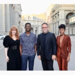 Bryce Dallas Howard Instagram - #JurassicWorldDominion x #CTAOPBlockParty ⁣ ⁣ Congratulations to @charlizeafrica & CTAOP for an incredibly fun party — all to support community-based organizations that are advancing the health, education, & safety of youth living in Southern Africa.⁣ ⁣ Makeup: Kate Synnott (@katesynnottmakeup)⁣ Hair: Bobby Eliot (@bobbyeliot)⁣ ⁣ 📸 1-2: Stefanie Keenan/ Getty (@stefaniekeenan)⁣ 📸 3-4: Bobby Eliot (@bobbyeliot)⁣ ⁣ [ID 1-2: BDH, Colin Trevorrow, Mamoudou Athie, and DeWanda Wise take a group photo in the Universal Studios Backlot]⁣ ⁣ [ID 3-4: A selfie and full-body shot of BDH feeling her absolute fiercest in a black midi dress with puff shoulders and heels that make her really tall]