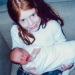 Bryce Dallas Howard Instagram - Happy happy birthday to my sweet baby brother @reedchoward 🎉🥳 ⁣ ⁣ Reed-o, even though you’re my little brother, you’ve taught me so much about life in the way you pursue your passions, care for your family, and view the world with an earnest and open heart. I love you and hope you have such a special day 💛 Happy Birthday!!⁣ ⁣ [ID: Two photos of Bryce hugging Reed — and though the photos were taken nearly 35 years apart, the siblings look exactly the same 🤣]