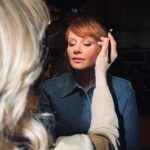 Bryce Dallas Howard Instagram - #TBT – always at peace in the hands of @vivianbaker, @hairbyadir, @bridgetbragerhair, and @misterjasonlow for @jurassicworld press ☺️ #JurassicWorldDominion