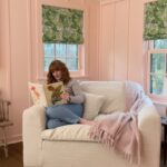 Bryce Dallas Howard Instagram - When I work from home, I don’t love desks – but I do love GIANT chairs. And @joybird’s (aptly named) “Bryant Chair and A Half” always comes through with the space and comfort I need 💕⁣ ⁣ Design by @clairethomas⁣⁣ Styled by @emilypertzborn ⁣⁣ 🎥: @whats_a_yayo