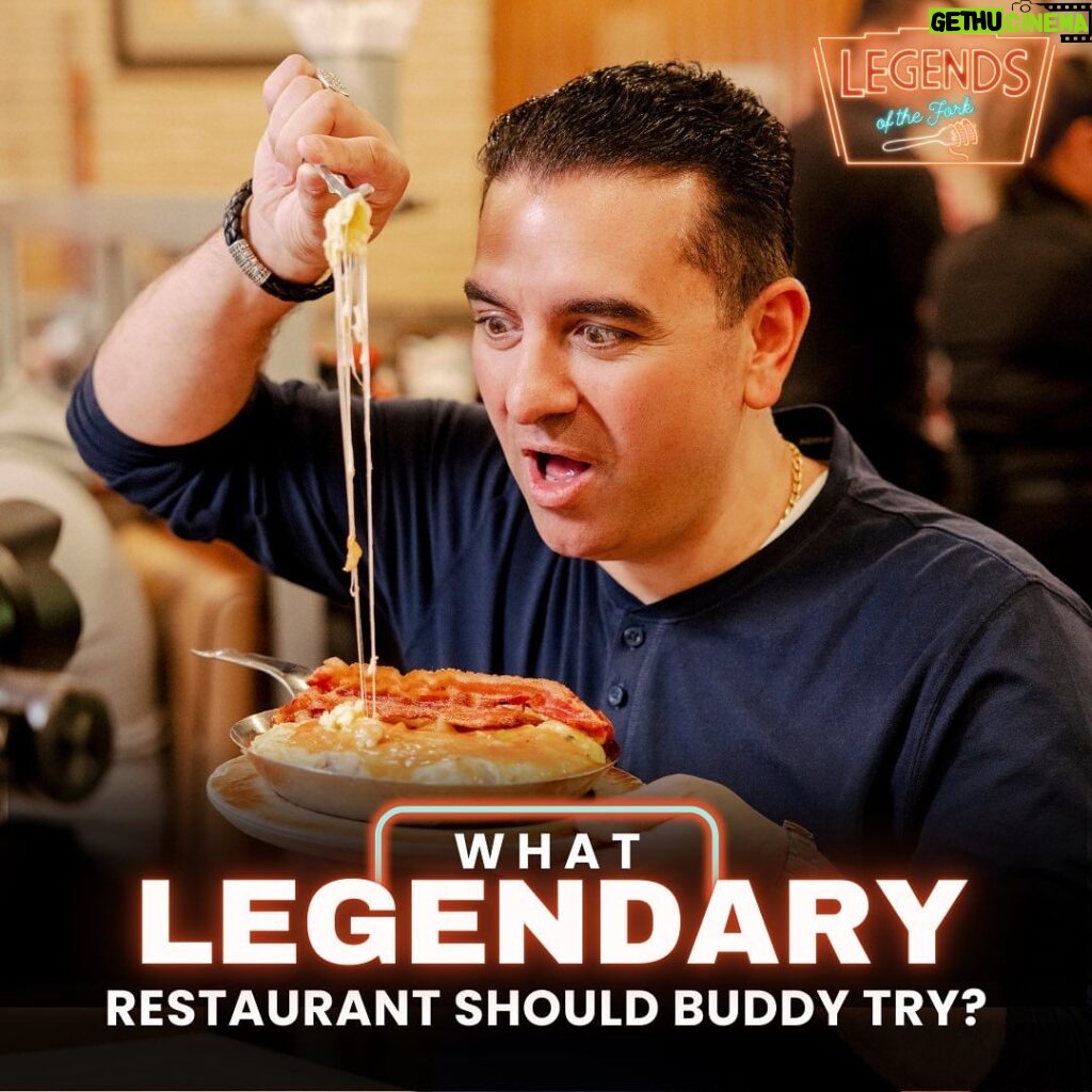 Buddy Valastro Instagram - Tell us below!👇 @BuddyValastro's delicious new series, #LegendsOfTheFork, premieres Saturday, November 11th at 9/8c on @AETV. 😋