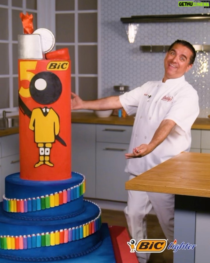 Buddy Valastro Instagram - #BICPartner A really big celebration ​deserves…a really big cake. And who better to create it than yours truly! Happy 50th Anniversary to @BICLighter
