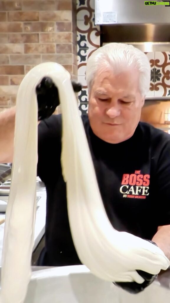 Buddy Valastro Instagram - In honor or #NationalCheeseDay here is our favorite father-in-law showing how we make our fresh mozzarella, in-house and several times a day! Whether you have it on one of our sandwiches, pizzas or just plain, we want to give you the freshest mozz you’ve ever had! Come in today to get your free sample!! #bosscafe #buddyvalastro #vegas #thelinq #freshmozzarella #familyrecipe #justlikedadusedtomake #alwaysfresh #madedaily #droolworthy Las Vegas Strip