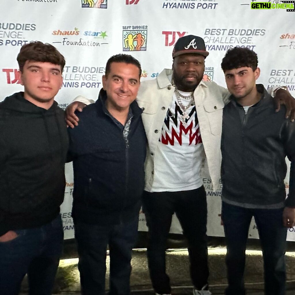 Buddy Valastro Instagram - Wonderful day supporting an incredible cause @bestbuddies #bestbuddieschallenge #bestbuddies @carl_lewis_official @anthonykshriver @50cent Hyannis Port, Cape Cod, Massachusetts, USA