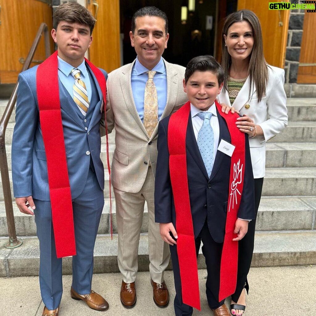 Buddy Valastro Instagram - Congratulations Marco and Carlo on your confirmation! May your faith continue to grow and guide you throughout your life we love you so much! ✝️🕊️#confirmation #congratulations