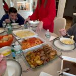 Buddy Valastro Instagram - Everyone is so busy lately with all of the work going on at the factory and opening our new location we don’t always get to see each other so when we do it’s always so special❤️ Luckily we are all so close to one another and get to share meals like these together❤️ thank you Buddy & Lisa for another relaxing & famiglia filled day! Yes people we are this close to one another and you will never go hungry in the Valastro house❤️ #famiglia #carlosbakery #familytime #qualitytime #familygoals #homemadefood