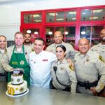 Buddy Valastro Instagram - You know I love #Vegas and this morning I was able to celebrate both the new sheriff in town AND the 50th Anniversary of @LVMPD. Big thanks to them for the beautiful plaque! #carlosbakery #cakeboss #LVMPD #SheriffMcMahill #LVMPD50 #Vegas #LasVegas #ServeandProtect