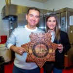 Buddy Valastro Instagram - You know I love #Vegas and this morning I was able to celebrate both the new sheriff in town AND the 50th Anniversary of @LVMPD. Big thanks to them for the beautiful plaque! #carlosbakery #cakeboss #LVMPD #SheriffMcMahill #LVMPD50 #Vegas #LasVegas #ServeandProtect