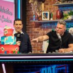 Buddy Valastro Instagram - When you make new friends, always come with @carlosbakery dessert! Thanks to @patmcafeeshow for inviting me to come on the show today. Now I’m finally a cool dad - Right Marco @marco_valastro26 ?! Hope you enjoy the cake and look forward to seeing you again! #superbowl #espn #patmcafee #radiorow #appeatance #vegas #cooldad #cakeboss #bringcake #carlosbakery