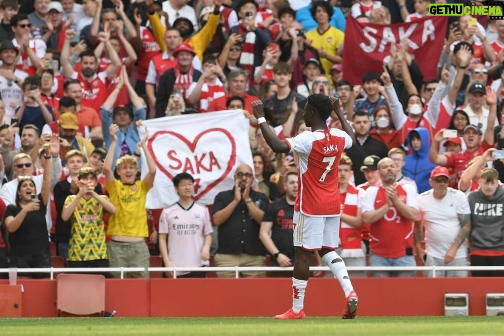 Bukayo Saka Instagram - A big thank you to our fans for all the support you've given us this year. It hurts how it ended, but your support never dropped. We know the levels we can reach and we are more determined than ever to achieve our goals alongside you all. Thank you again Gunners and see you soon ❤️ God's Plan