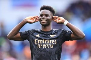 Bukayo Saka Instagram - That one felt good 🤩