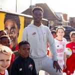 Bukayo Saka Instagram - Special feeling going back to my primary school yesterday. Just a few years ago I was in the same shoes of all the kids who are young with big dreams and I hope my return will remind them to believe they can achieve anything ! ❤️ God's Plan