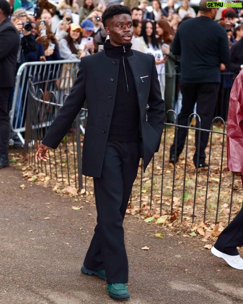 Bukayo Saka Instagram - London Fashion Week 📸 @burberry