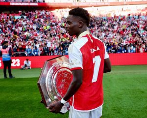 Bukayo Saka Instagram - Community Shield Champions 🏆