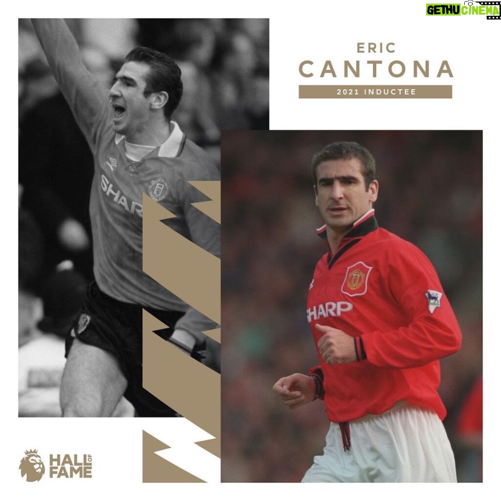Éric Cantona Instagram - I am so happy but not surprised! Thanks to all of you!!! #premierleague #halloffame