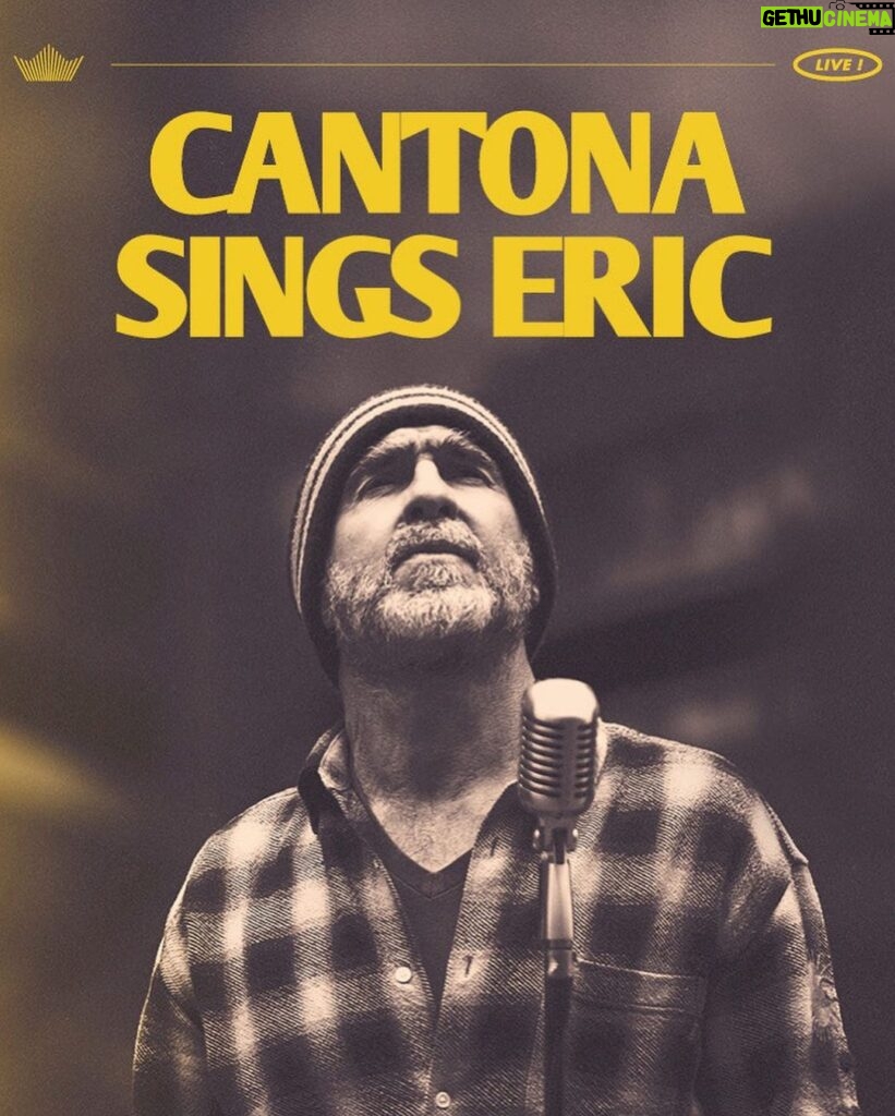 Éric Cantona Instagram - Cantona sings Eric - Upcoming concerts Ticketing opens on June 2nd on cantonasingseric.club Link in bio