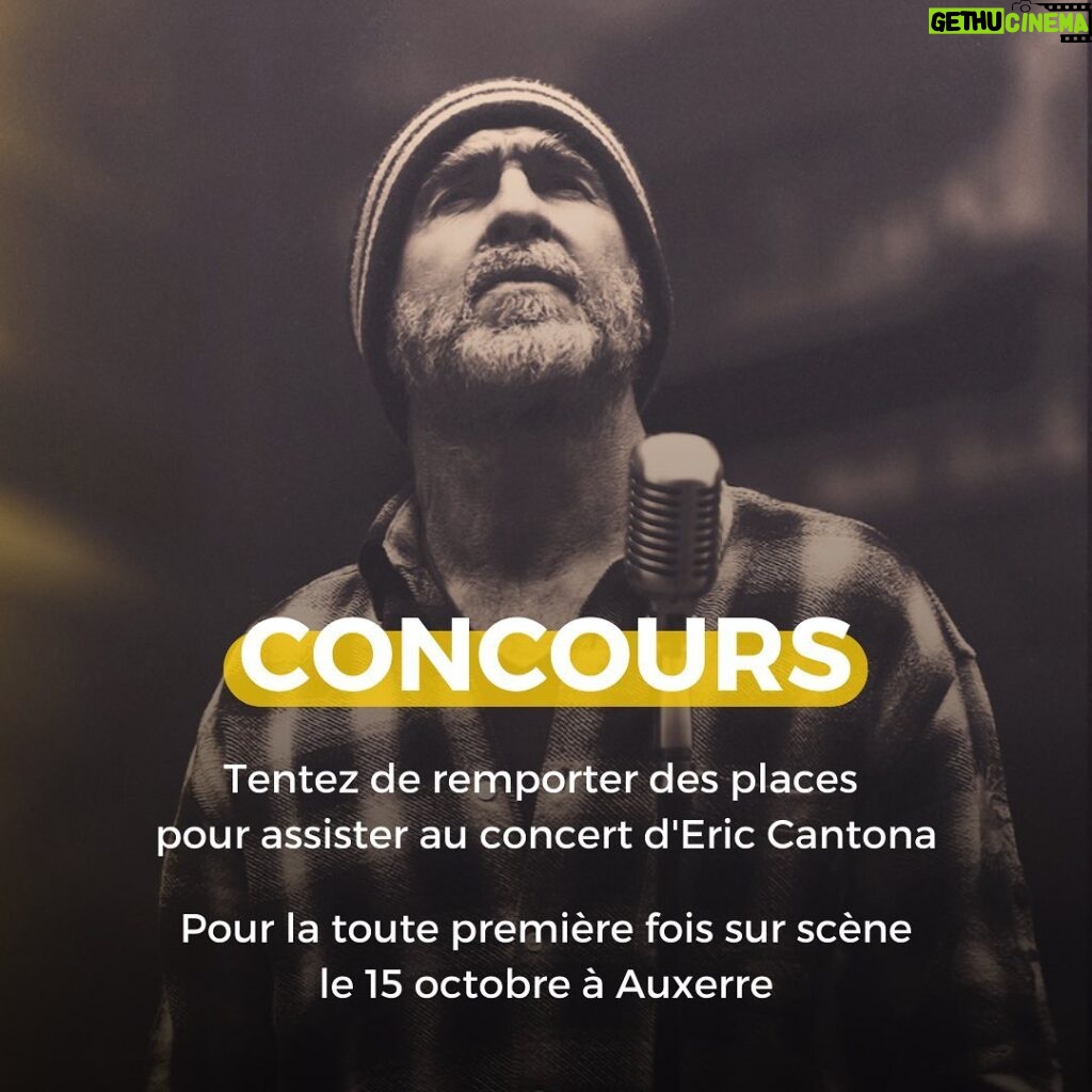 Éric Cantona Instagram - 🚨CONTEST🚨 Before the start of the Cantona sings Eric tour, Eric Cantona will present an exclusive concert on October 15 in Auxerre (FRANCE) ! Accessible by invitation only. Check out the link in bio to try and win your tickets 🎙 🚨CONCOURS🚨 Avant le début de sa tournée Cantona sings Eric, Eric Cantona donnera un concert en avant-première le 15 octobre à Auxerre ! Accessible sur invitation uniquement. Pour tenter de remporter vos places voir lien en bio 🎙