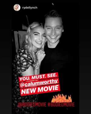 Calum Worthy Instagram - A couple awesome friends came last night BODIED IN THEATERS THIS WEEKEND. Ticket link in Bio 🔥