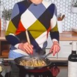 Cameron Diaz Instagram - Make your Thanksgiving leftovers last with a new flavor profile! My Fried Rice with Thanksgiving Leftovers recipe below! Paired with @avaline red wine 🍷 Thanks @abcgma3 for having me! RECIPE HERE: Serves 2 Ingredients (can be substituted based on leftovers): 1 cup turkey either breast or dark meat, or both cubed or shredded ¼ cup roasted brussel sprouts chopped finely ¼ cup roasted carrots chopped finely 3 scallions (white and pale green parts sliced) 2 cloves minced garlic 1 cup Stuffing (standard box made with chopped onions, celery & butter) 2 cups cooked Short grain rice (should be at least one day old) 1 egg 1/4 cup dried cranberries, chopped 1 tablespoon soy sauce 3 tablespoons vegetable oil Notes: could use corn casserole instead of stuffing. Peas would be a great addition too. Instructions: -Cut vegetables to the same uniform size, not quite a fine mince but a chopped mince. -In a pan on medium-high heat, add vegetable oil, heat, then add 1 egg & scramble. -Once egg blooms, add rice to and cook together. Once rice and egg is mixed, cook until rice is crispy. -Remove rice mixture from pan & set aside. -In heated pan, add soy sauce (no oil needed, butter already in stuffing), then fry stuffing, breaking it into small pieces until almost a crumble and crispy. -Turn heat down heat, then add carrots, Brussel sprouts, and turkey. -Mix in garlic, then add scallions (or chives). -Add cranberries. -Add rice back to pan and mix together.