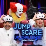 Cameron Diaz Instagram - Jump Scare VR Challenge fail 🤣👻 @camerondiaz @questlove #FallonTonight The Tonight Show Starring Jimmy Fallon
