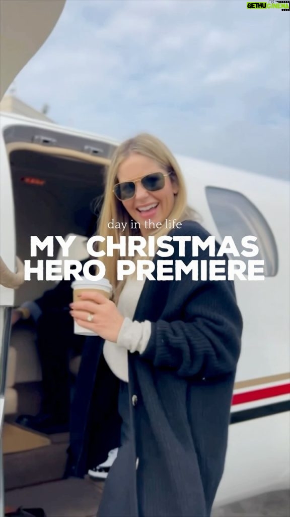 Candace Cameron-Bure Instagram - Up, up, and away ✈️ - a behind the scenes look at the premiere of ‘My Christmas Hero’ for the military families at Joint Base Lewis-McChord! Can’t believe you all get to see this movie THIS WEEK!! Tune into @gactv on Friday, November 24th at 8/7c and text the word CHRISTMAS to 877-999-1225 Canadian friends!! 🇨🇦🍁 check my instagram story for an update of when ‘My Christmas Hero’ will premiere in Canada!!
