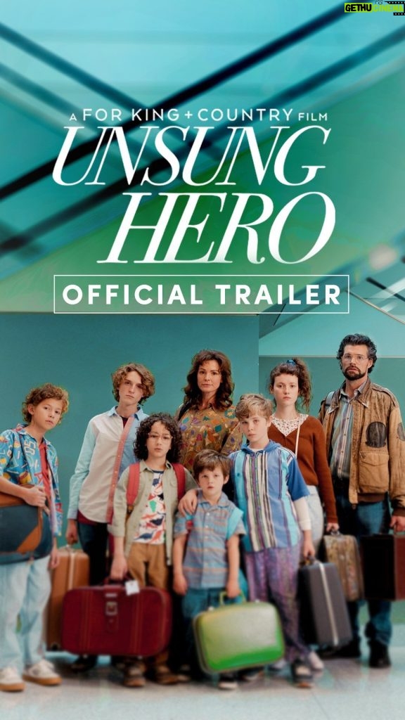 Candace Cameron-Bure Instagram - It’s quite the family adventure, and it’s coming to theaters April 26th! 👨‍👩‍👧‍👦✈️🎞️ Giving you the official UNSUNG HERO trailer, optimized for us @Instagram-ers.. With Love, - Joel, Luke, Daisy, Candace, Jonathan, Lucas, Hillary and the @UnsungHeroMovie Cast #UnsungHeroMovie #Lionsgate #KingdomStoryCompany #CandyRockEntertainment