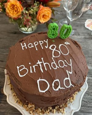 Candace Cameron Bure Instagram - A very Bure Thanksgiving with all my babies in one place!!! Beyond grateful for this family the Lord has blessed me with, and for 80 wonderful years of my Dad…the one that keeps us all laughing 🎂🧡