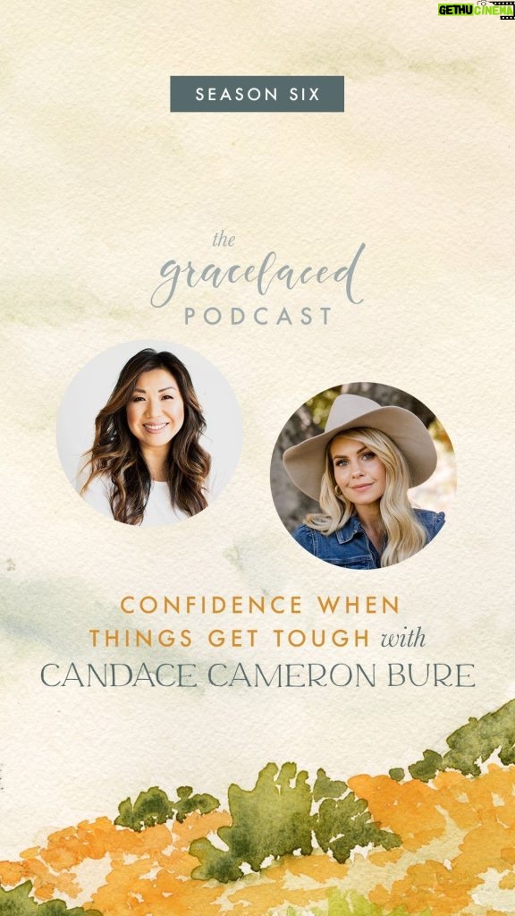 Candace Cameron-Bure Instagram - CONFIDENCE When Things Get TOUGH | 🎙️ An encouraging episode with @candacecbure! ✨ If you’ve ever questioned God’s goodness, His provision or His power to deliver, this week’s conversation is for you. Listen in as @ruthchousimons + @evestipes chat with Candace Cameron Bure on what it means to know God as our Deliverer and how the Word assures us of His character. 🎧 Stream Pilgrim Stories, season 6 of #thegracelacedpodcast on your favorite platform or at gracelaced.com/podcast. Comment DELIVER, and we’ll send you a direct link to listen! [We’re grateful to partner with @dwelldifferently to bring you this special season! Learn more about Dwell’s mission at dwelldifferently.com.]