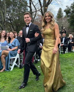 Candace Cameron Bure Instagram - I present to you, Mr. and Mrs. Lev Bure 💍 ♥️. Words cannot express the joy we have felt this weekend celebrating the marriage of our son and his bride Elliott. We gained a beautiful daughter and a wonderful family to do life with. I have an overwhelming sense of love, joy, peace and contentment thanks to God’s blessing of family and friendship. My heart is so full ♥️♥️♥️.

I’m grateful for our generational blessing of long lasting Christ-centered marriages; to have a legacy of great-grandparents and grandparents who have shown us the way. And now, being the example for our children and their children to come 🙏🏻. If this isn’t a blessing, I don’t know what is 🥺♥️🙌🏼. 
What a celebration it was!! The Holy Spirit was present, the gospel was preached and love filled the air. Covenant vows were made and hearts watching were reminded of theirs long ago ♥️♥️. 
We talked, we ate, speeches were given, toasts were made, we laughed, we danced, we celebrated 🥂 ! 
What a glorious day!!!! This mama is over the moon HAPPY!!!! Congratulations to Lev and Elliott Bure!!!!!! 💒💍❤️🥂

📸 @michaelderjabinphoto