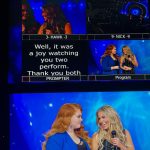 Candace Cameron-Bure Instagram - 🚨 Spoiler Alert 🚨‼️ TA-DA ✨💫 I was one of the “surprise celebrities” last night on “We Are Family” on @foxtv. I sang (or tried to keep up with) my super talented cousin @kenzie_mae ! She was phenomenal and this was such a fun experience 🎶 Did you catch the show?! Did you guess right? Shout out to @tarasimonstudios for giving me a quick lesson and guidance on how to sing 🙈!!!!!