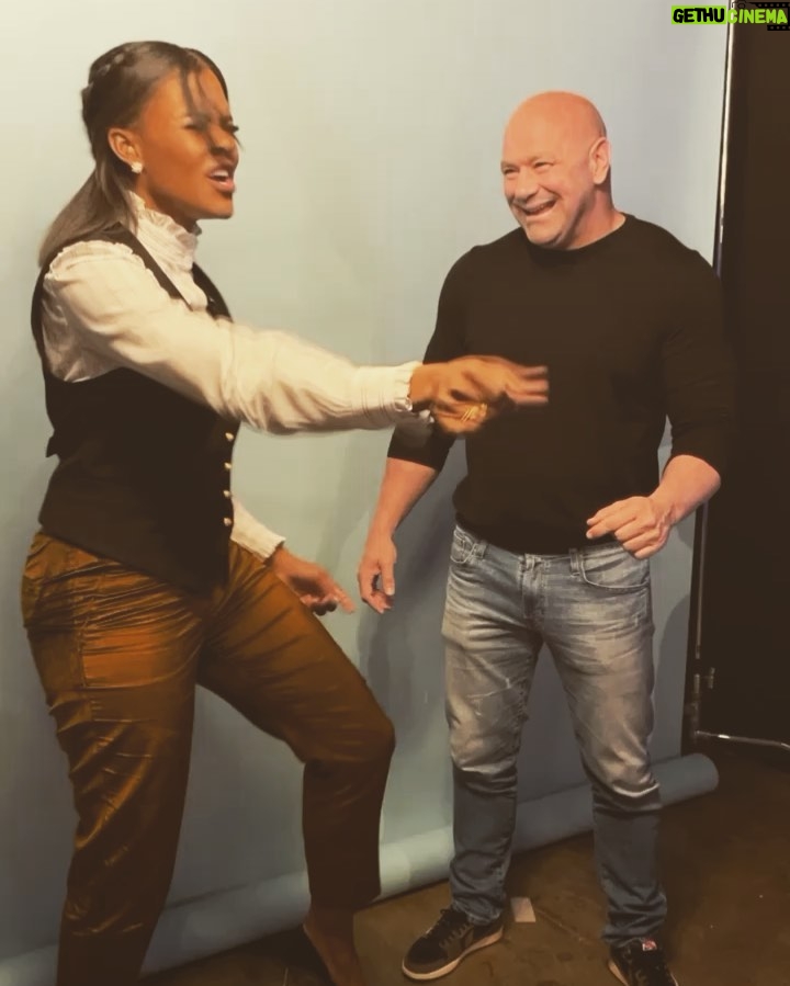 Candace Owens Instagram - Went at Dana White hard at our weigh-in. Told him that when I got through with him in the octagon they’d be calling me the President of the UFC He didn’t take me too seriously, but I felt cool anyway. MMA is easiest the coolest sport right now. @ufc is creating magic. If you aren’t a fan yet— go to ONE fight and you’ll be instantly converted. Tune in to @candaceshow on Friday to watch me interview the man behind it all. @danawhite