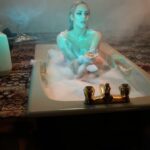 Caroline Flack Instagram - I take baths really seriously ... shoot TBC 🤫🤭😯