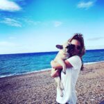 Caroline Flack Instagram - We got you when you were so small. And we carried you all the way home in a blanket. When I took you for your first walk it was like walking a slug.....you will forever think that ANY rug is a pee pad... and you run at all children in the street because you think they are your mates because they are the same size as you. You stare at me when I’m in the bath and bark at me until I finsh my dinner... you will follow me around like my shadow and you HATE anyone washing you , ..you do more poos than anyone or anything and you snore louder than a giant ... . but ... you kiss my face if I cry and you sit by my side if someone is horrible to me.... ...you’re not like other dogs and I’m not just saying that because you are mine... other dogs don’t kiss EVERYONE they meet.. you do....happy 1st birthday Ruby xx