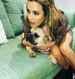 Caroline Flack Instagram - We got you when you were so small. And we carried you all the way home in a blanket. When I took you for your first walk it was like walking a slug.....you will forever think that ANY rug is a pee pad... and you run at all children in the street because you think they are your mates because they are the same size as you. You stare at me when I’m in the bath and bark at me until I finsh my dinner... you will follow me around like my shadow and you HATE anyone washing you , ..you do more poos than anyone or anything and you snore louder than a giant ... . but ... you kiss my face if I cry and you sit by my side if someone is horrible to me.... ...you’re not like other dogs and I’m not just saying that because you are mine... other dogs don’t kiss EVERYONE they meet.. you do....happy 1st birthday Ruby xx