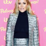 Caroline Flack Instagram - Thank you @itv for a lovely Paloooooza ... glam.. @secretspauk @mycarmex @instyleruk @styledbynana SUIT BY @zara Royal Festival Hall