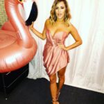 Caroline Flack Instagram - Let go show ... @nisha_stylist @schullerinc dress by @zimmermann photo by @nathan.charles.smith