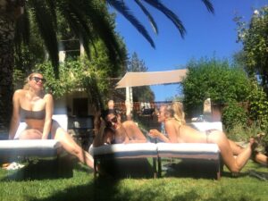 Caroline Flack Instagram - Calm before the storm ... villa bound @loveisland #teamflack