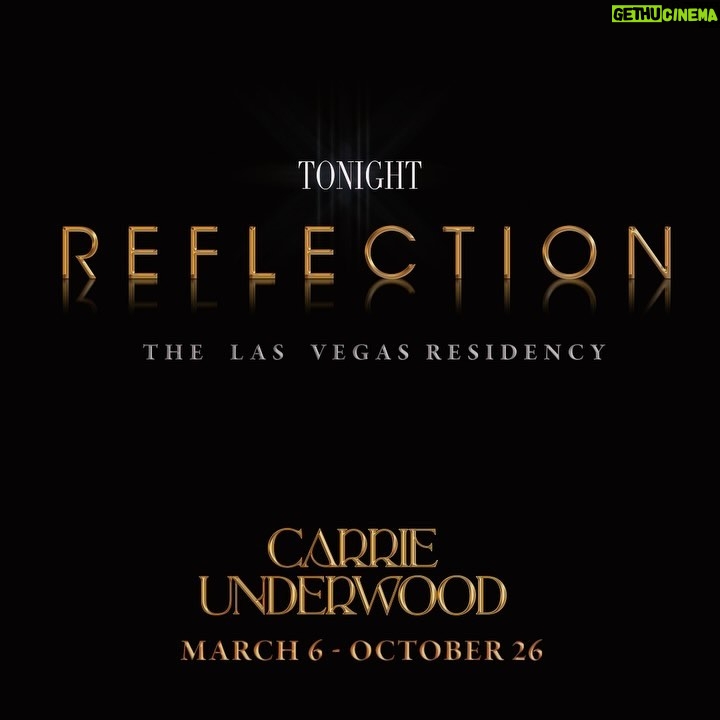 Carrie Underwood Instagram - See you at #REFLECTION tonight! #CUinVegas 💎