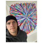 Casey Cott Instagram - @waterwill with the painting!