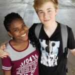 Casey Simpson Instagram - Fun filming a new @justice video for @the_trinitee’s channel, out on her IGTV! #ad Official Burbank High School