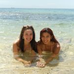 Catriona Gray Instagram - Just two besties in our element 🧜‍♀️🧜‍♀️🌊🌴 @binibiningnicolecordoves Vivere Azure, Anilao, Batangas
