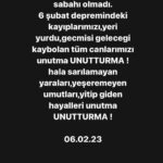 Ceyda Kasabalı Instagram - 6 subatı, sabahı olmayan geceyi hic unutmadık unutmayacagız. Cok sey yasandi cok büyük acılar,geri dönüsü olmayan tarifsiz günlerdi ne yapsak hepimize az geldi..Elimizi tasın altina koymak icin gec olmasın diye Joy'umuzu enkaz ve doğa arama köpegi olarak yetistiriyoruz tabi kendimizi de. dilerim hicbir zaman ihtiyac olmasın...eger siz de bi katki olma yolu ariyorsanız,bagislarinizla okuyan kardeslerimize destek olabilirsiniz.cünkü bir gün degil bir hayat boyu hatırlanmalı bazı seyler.kayıplarımız icin başımız sagolsun.