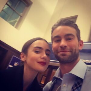 Chace Crawford Instagram - Was rewarding to work with this lovely and extremely talented lady the other week. @lilyjcollins #alabama
