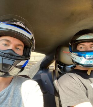 Chace Crawford Instagram - Couple weekends ago this guy took me around the Austin F1 track and was laughing while my life flashed before my eyes. Congrats on the podium! 🥈 @pierregasly