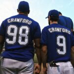Chace Crawford Instagram - Dirk's Heroes charity baseball game with another, slightly more athletic Crawford. @tcrawford98