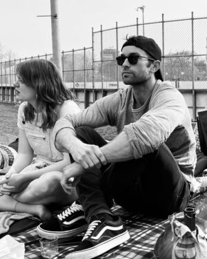 Chace Crawford Instagram - Weekend park hangs between filming, this cast is the best.. celebrating @jack_quaid birthday boy love ya